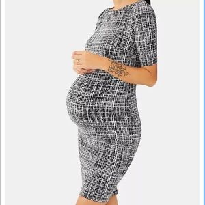 A pea in the pod maternity jacquard sheath dress
